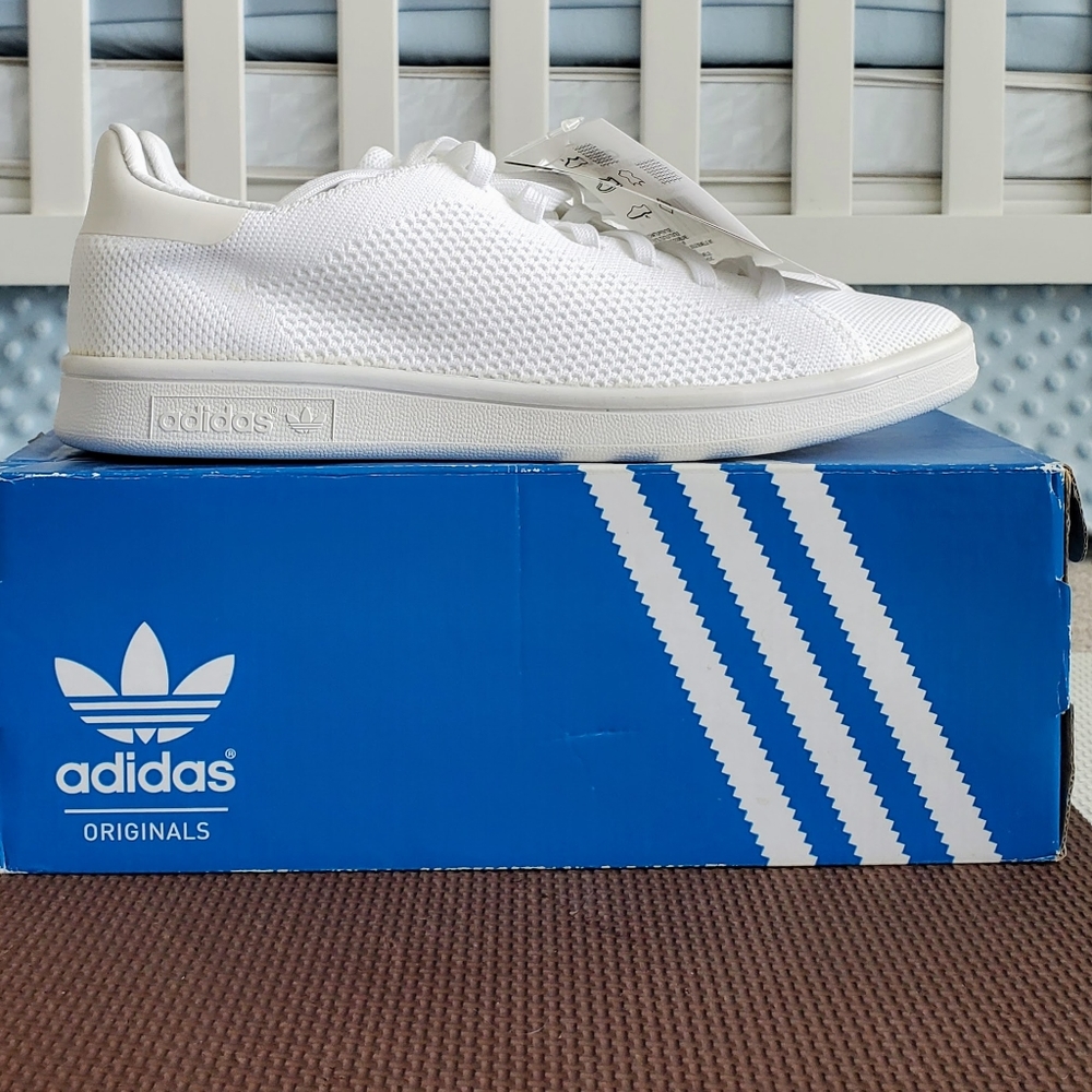 *SOLD* Adidas Stan Smith Primeknit BNWT White 6.5